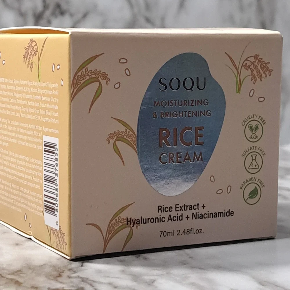SOQU-Moisturizing & Brightening Rice Cream-Brand‎ New Made In Korea